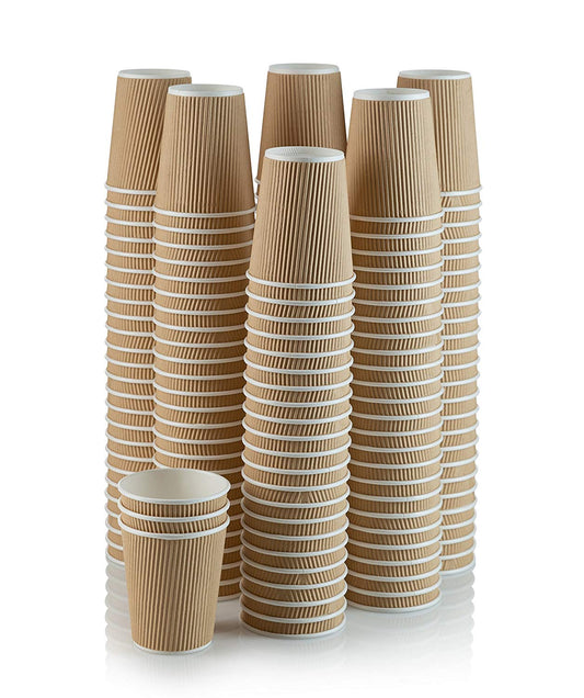 Cup Paper Ripple Brown 8oz (1000)