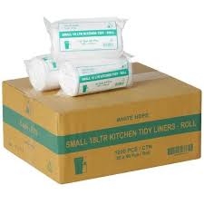 Kitchen Bin Liners 18L 1000 Pack White