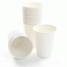 Cup Paper White Hot/Cold 8oz Single Wall