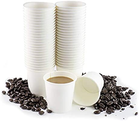 Cup Paper 4oz Espresso White Single Wall (1000)