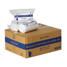 Kitchen Bin Liners 27L 1000 Pack White