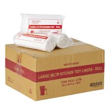 Kitchen Bin Liners 36L 1000 Pack White