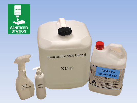 Hand Sanitiser 83% Ethanol 5L